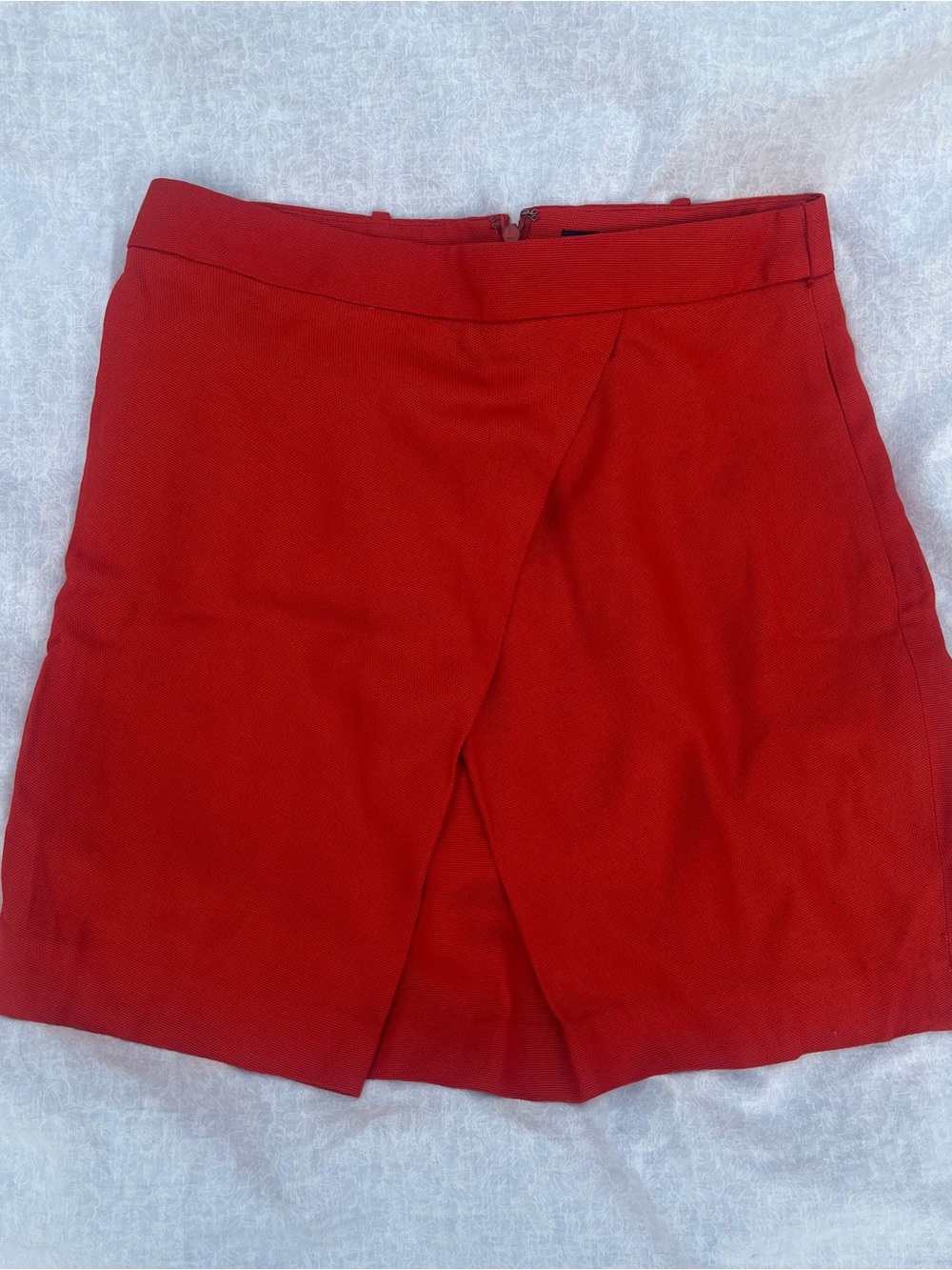 Dark Orange Skirt with Pockets and Back Zipper by Banana Republic